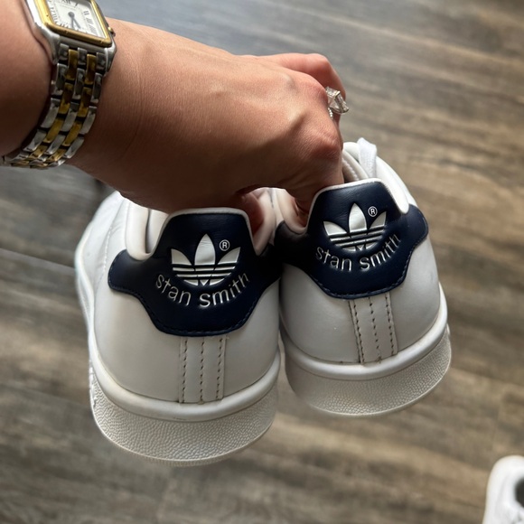STAN SMITH SHOES Adidas White and Navy Sneakers 6 - Picture 3 of 5